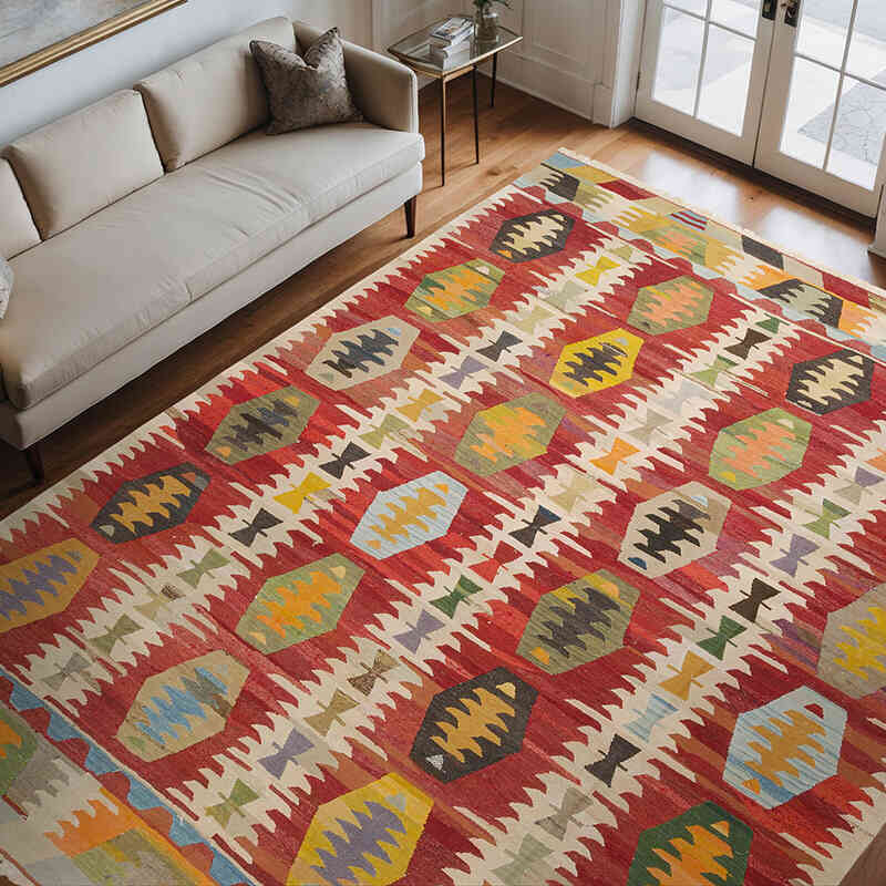 Nueva Alfombra Turca Kilim - 273 cm x 341 cm - K0077248