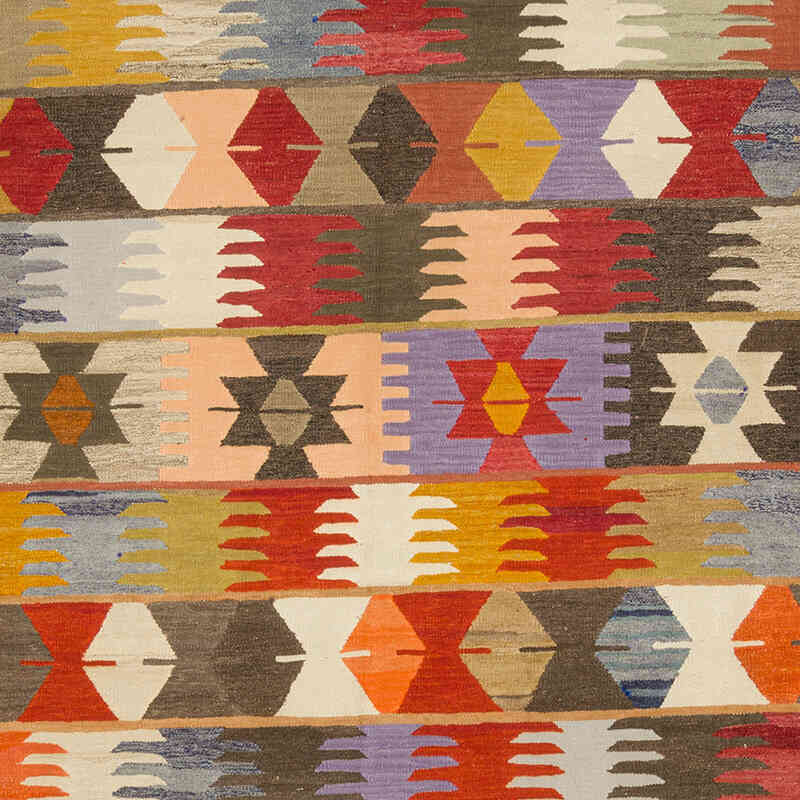 New Turkish Handwoven Kilim Rug - 8' 11" x 12' 6" (107" x 150") - K0077252