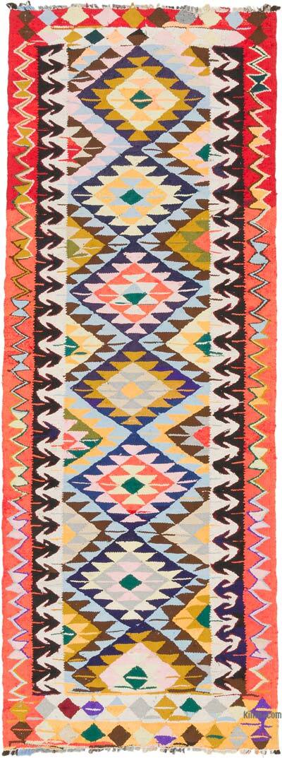 Vintage Anadolu Kilim Yolluk - 101 cm x 270 cm
