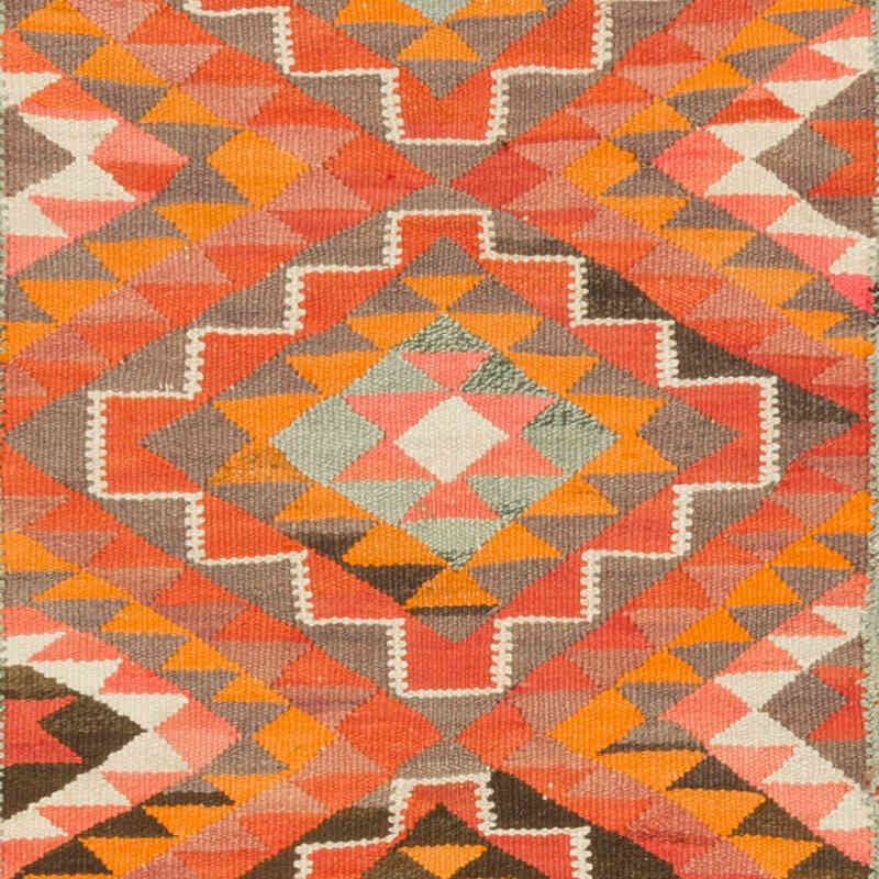 Vintage Tribal Kilim Runner - 2' 11" x 9' 7" (35" x 115") - K0077260