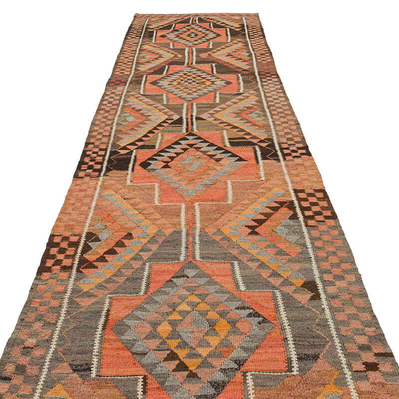 Vintage Anadolu Kilim Yolluk - 95 cm x 370 cm - K0077262