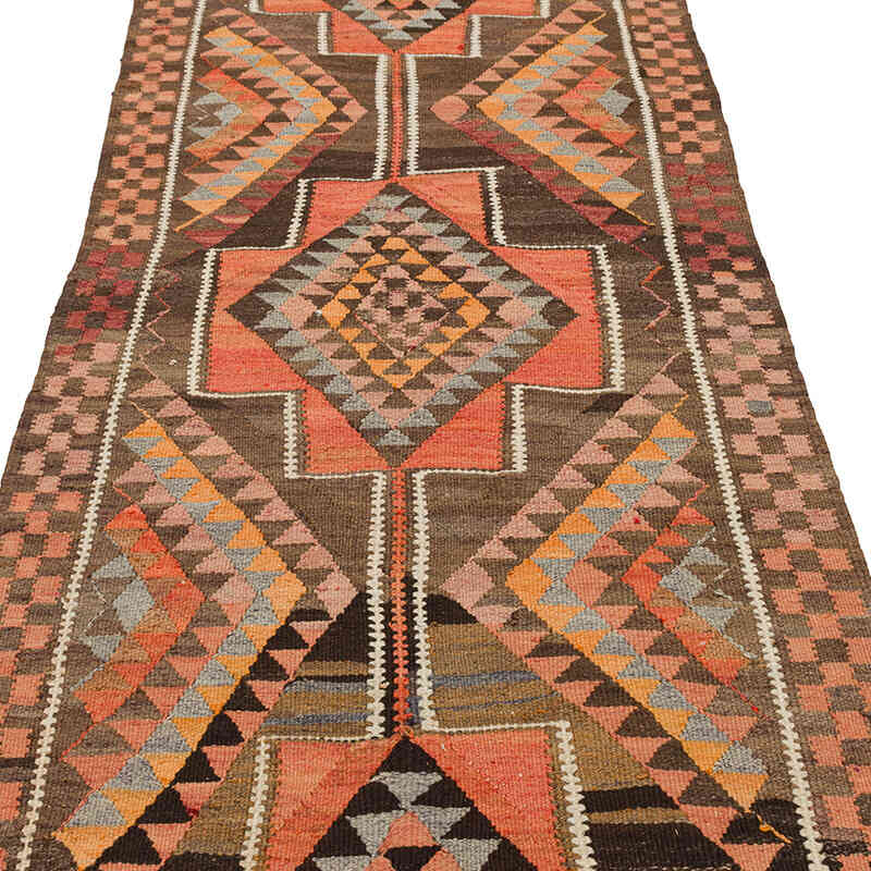 Vintage Anadolu Kilim Yolluk - 95 cm x 370 cm - K0077262
