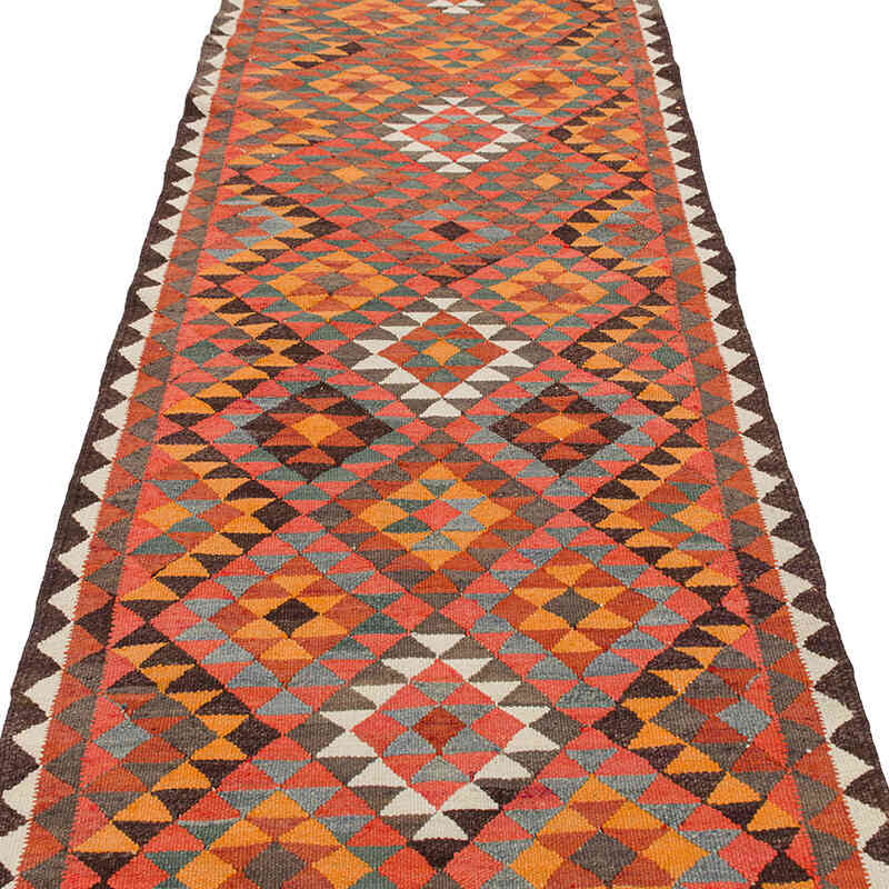 Alfombra Kilim Tribal Vintage - 95 cm x 312 cm - K0077263