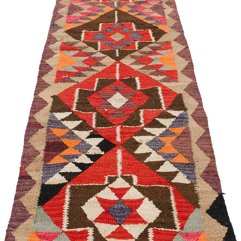 Alfombra Kilim Tribal Vintage - 83 cm x 354 cm - K0077264