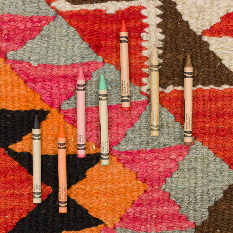 Alfombra Kilim Tribal Vintage - 83 cm x 354 cm - K0077264