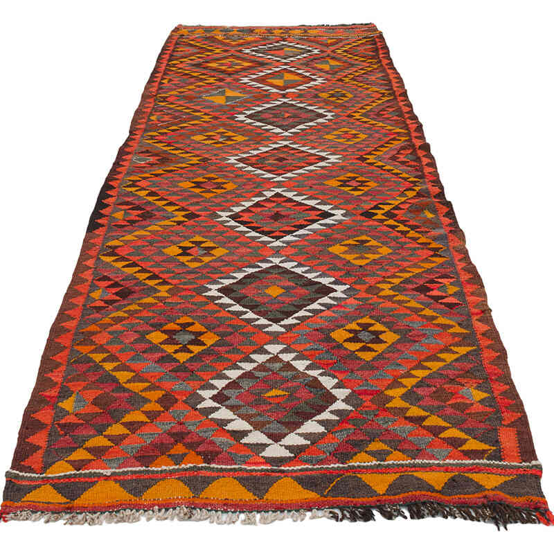 Alfombra Kilim Tribal Vintage - 100 cm x 321 cm - K0077266