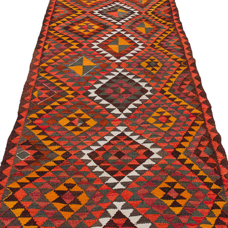 Alfombra Kilim Tribal Vintage - 100 cm x 321 cm - K0077266
