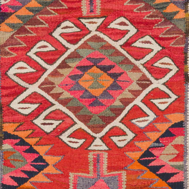 Vintage Anadolu Kilim Yolluk - 95 cm x 325 cm - K0077268