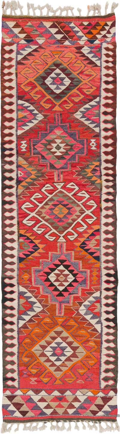 Vintage Anadolu Kilim Yolluk - 95 cm x 325 cm