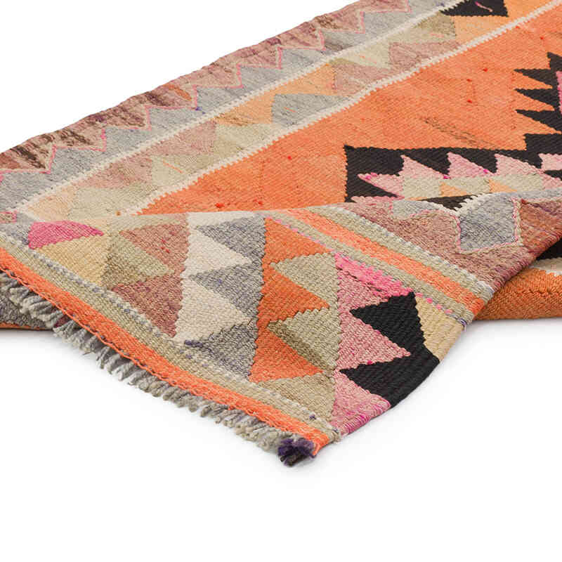 Vintage Tribal Kilim Runner - 3'  x 10' 10" (36" x 130") - K0077269