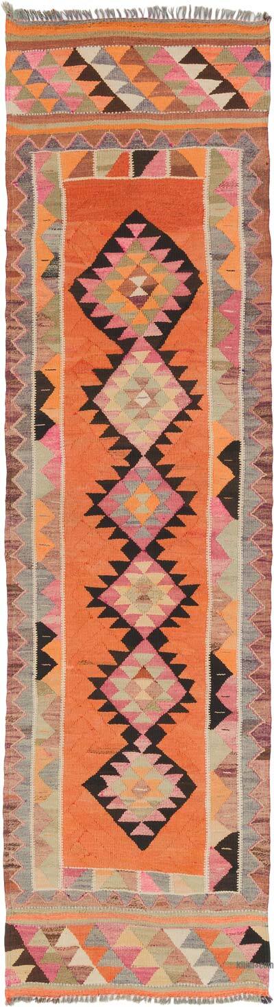 Vintage Tribal Kilim Runner - 3'  x 10' 10" (36" x 130")