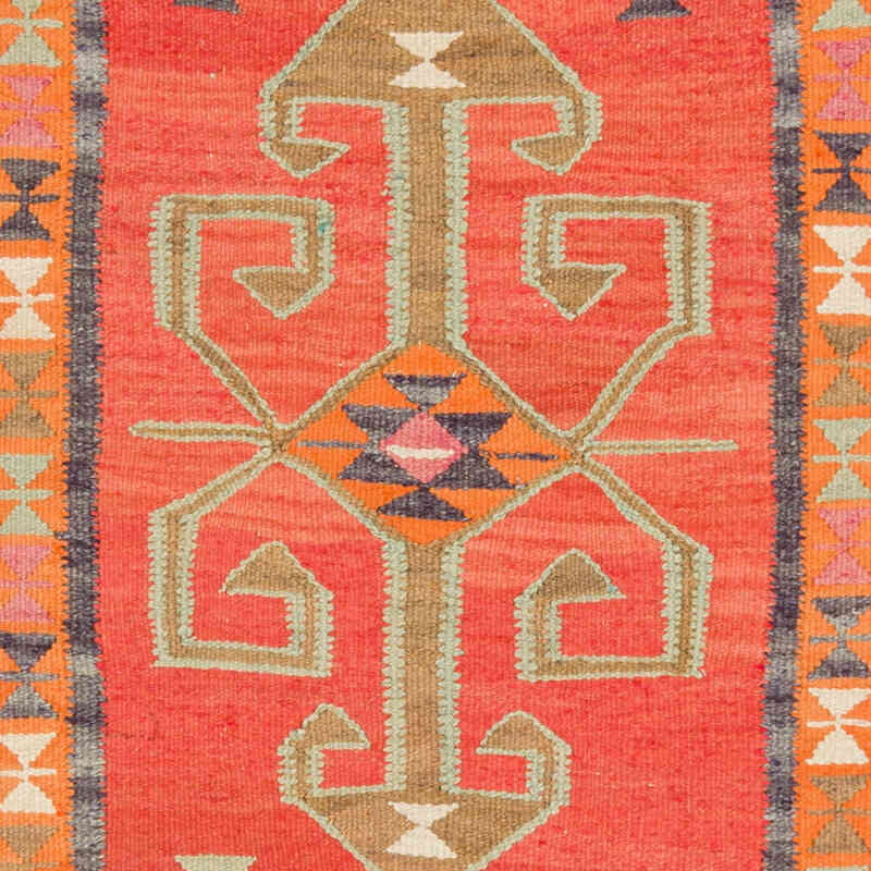 Vintage Tribal Kilim Runner - 3' 3" x 10' 2" (39" x 122") - K0077274