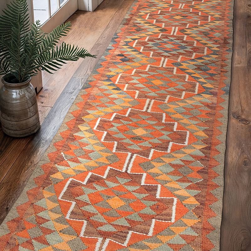 Vintage Anadolu Kilim Yolluk - 79 cm x 306 cm - K0077275