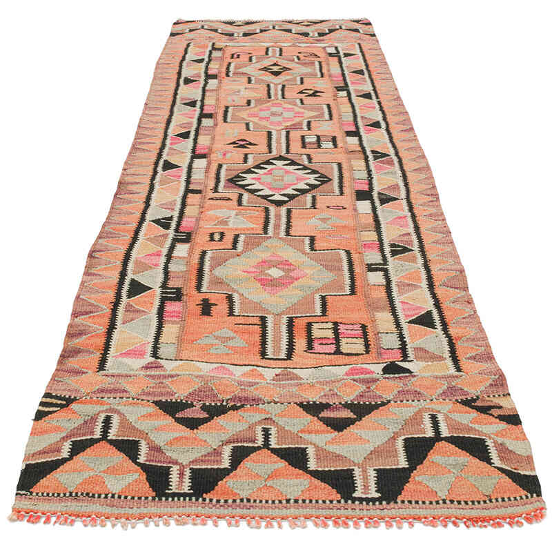 Alfombra Kilim Tribal Vintage - 91 cm x 288 cm - K0077276