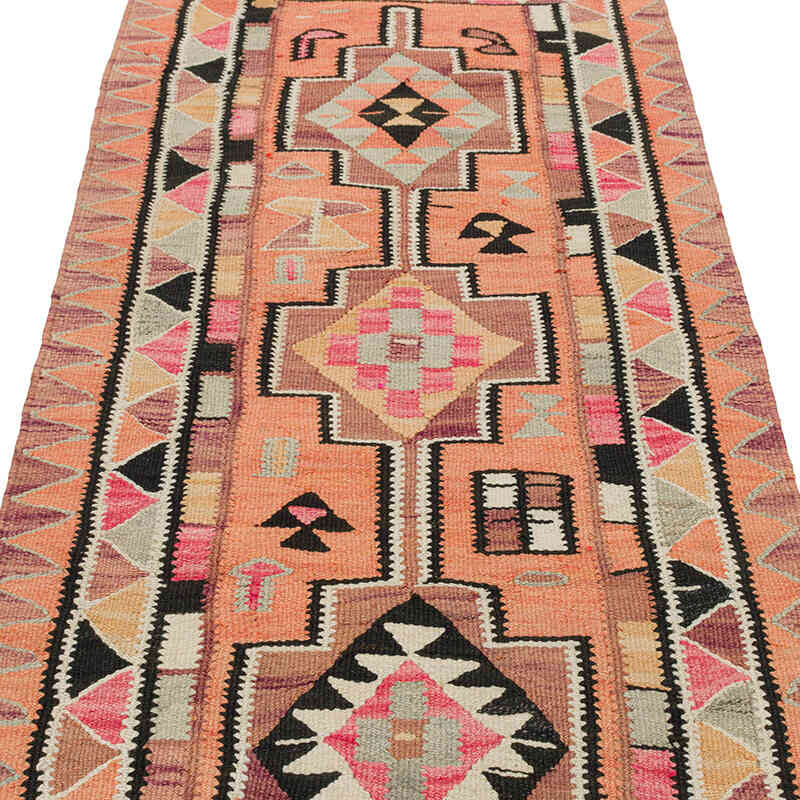 Alfombra Kilim Tribal Vintage - 91 cm x 288 cm - K0077276