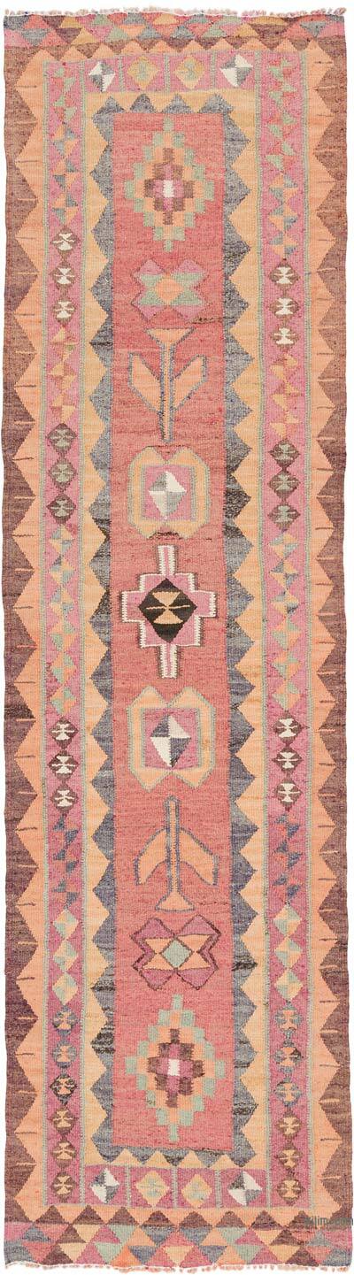 Vintage Tribal Kilim Runner - 3' 2" x 11' 1" (38" x 133")