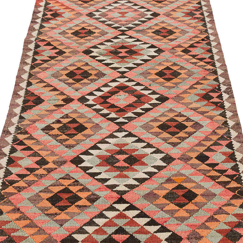 Vintage Tribal Kilim Runner - 2' 11" x 9' 10" (35" x 118") - K0077279