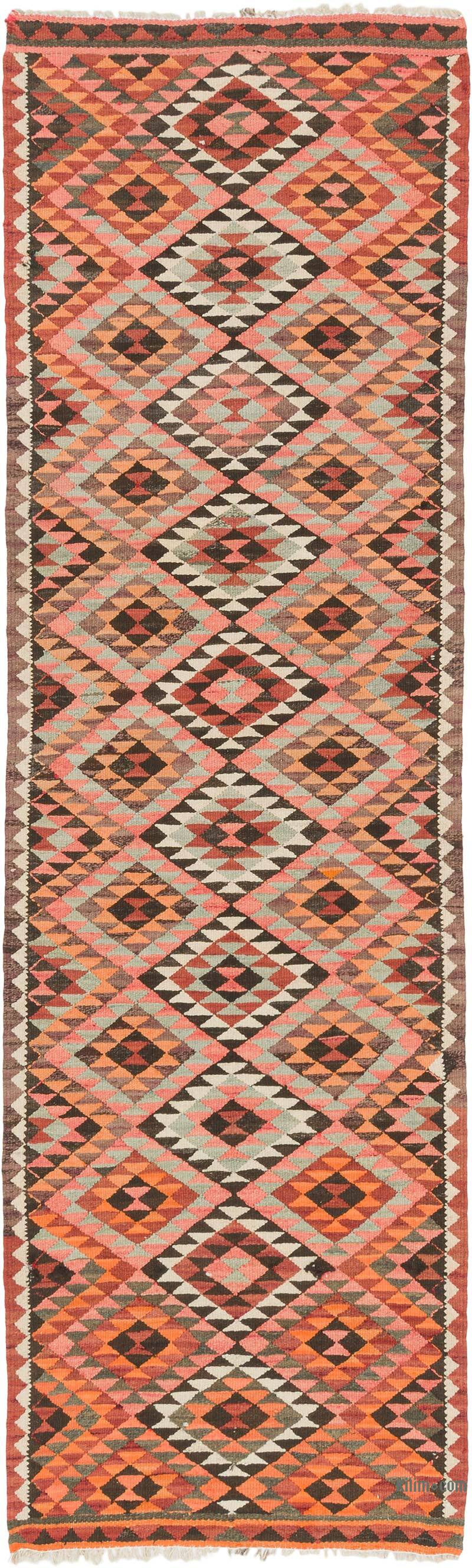 Vintage Tribal Kilim Runner - 2' 11" x 9' 10" (35" x 118") - K0077279