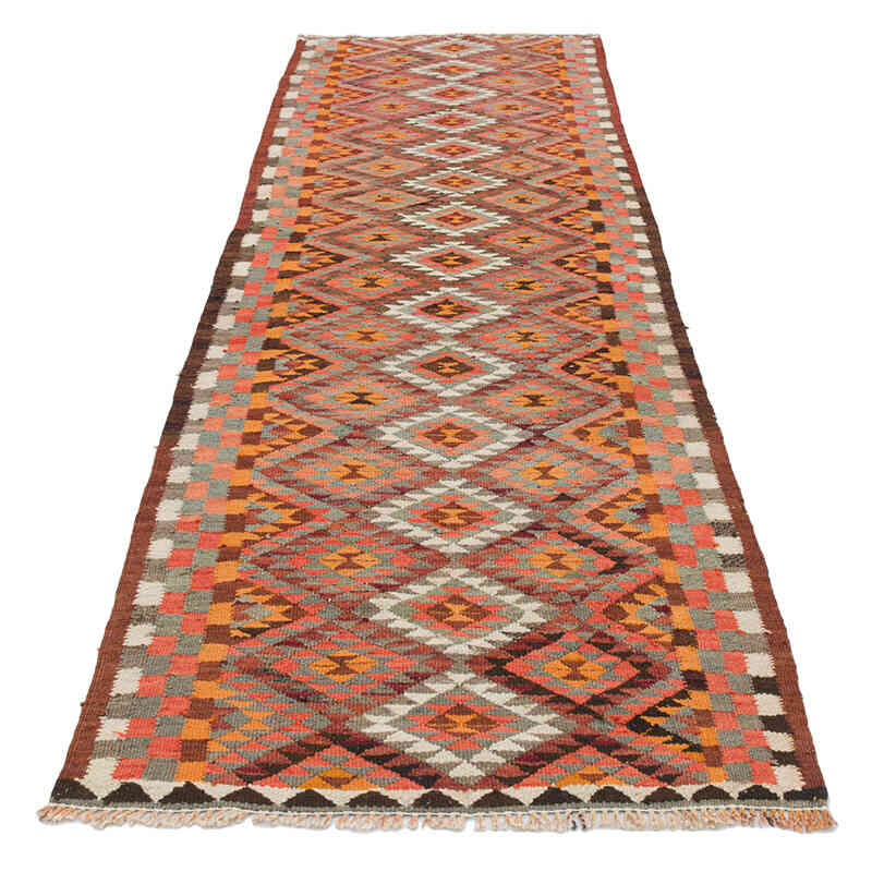 Alfombra Kilim Tribal Vintage - 86 cm x 305 cm - K0077280