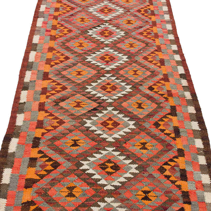 Alfombra Kilim Tribal Vintage - 86 cm x 305 cm - K0077280