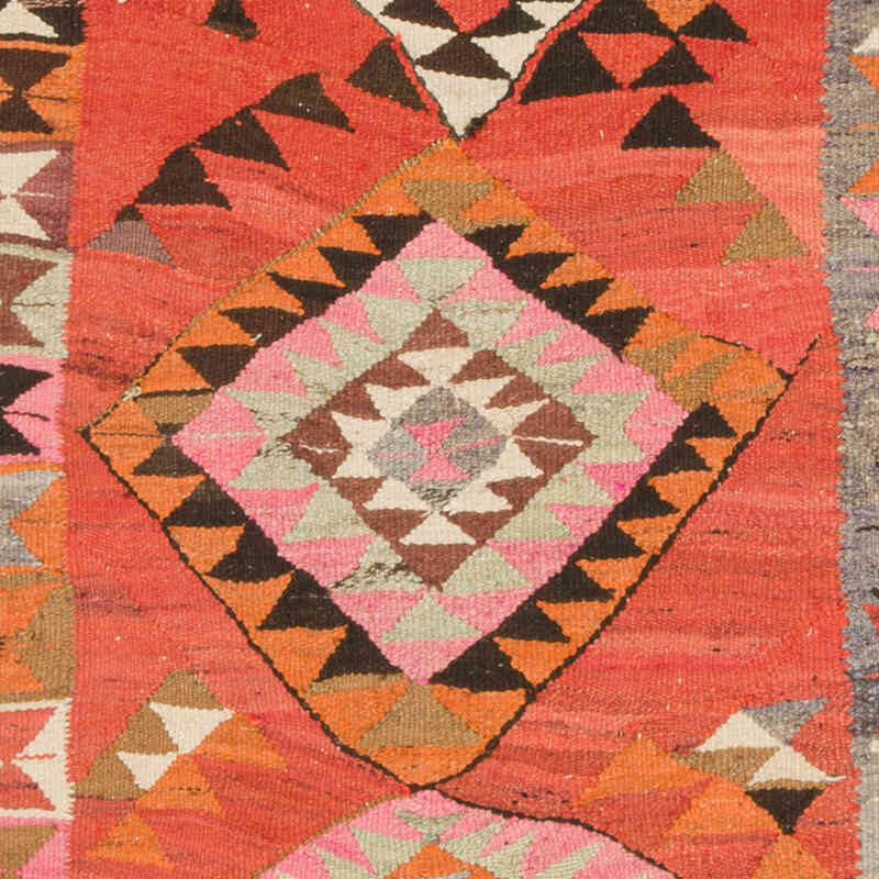 Vintage Tribal Kilim Runner - 3' 3" x 11' 4" (39" x 136") - K0077282