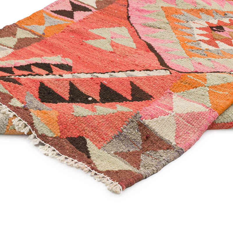 Vintage Tribal Kilim Runner - 3' 3" x 11' 4" (39" x 136") - K0077282