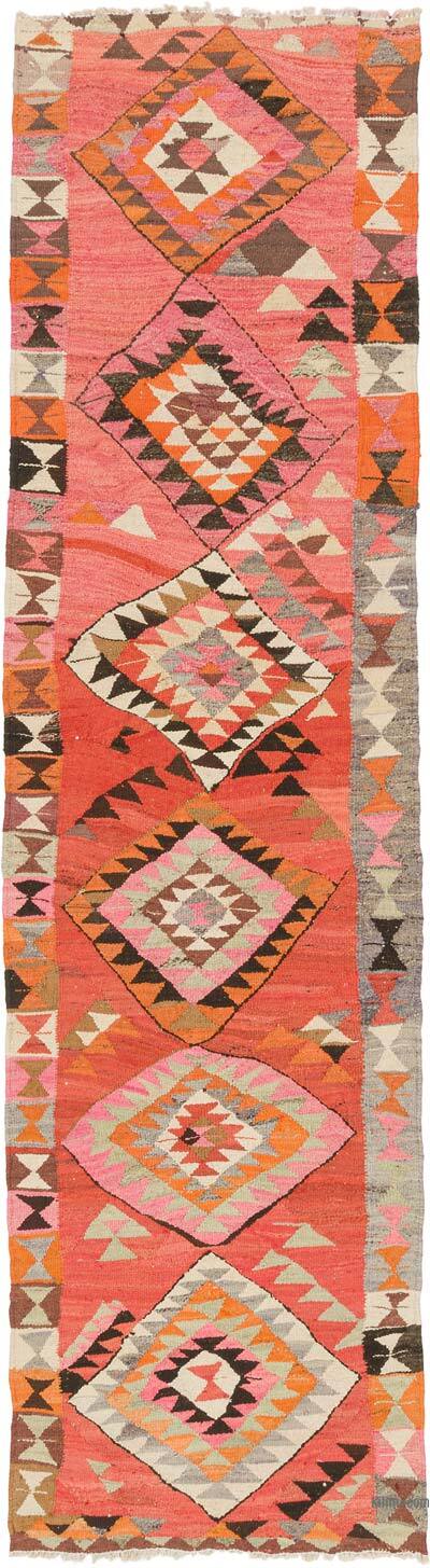 Vintage Tribal Kilim Runner - 3' 3" x 11' 4" (39" x 136")