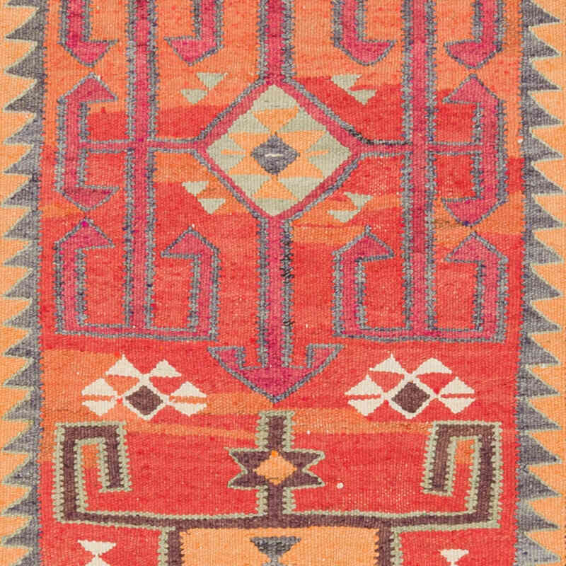 Vintage Tribal Kilim Runner - 3' 3" x 11' 6" (39" x 138") - K0077285