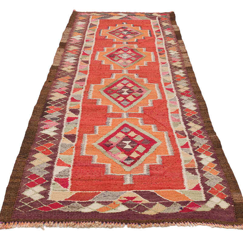 Alfombra Kilim Tribal Vintage - 90 cm x 300 cm - K0077287
