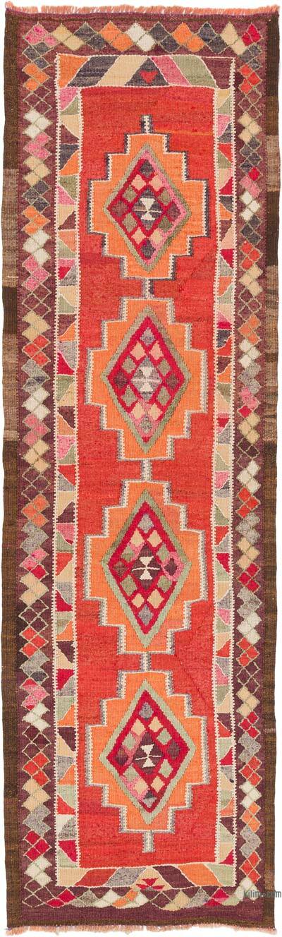 Vintage Tribal Kilim Runner - 2' 11" x 9' 10" (35" x 118")
