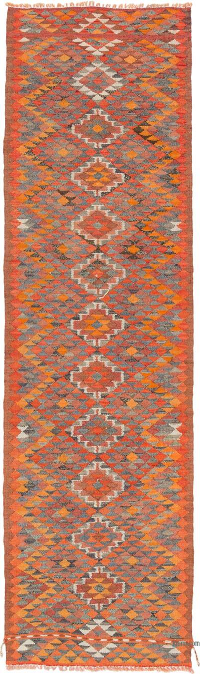 Vintage Tribal Kilim Runner - 2' 9" x 9' 7" (33" x 115")