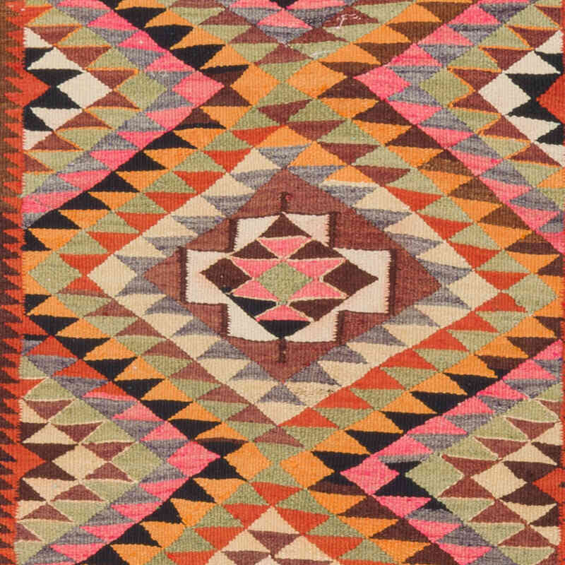 Vintage Anadolu Kilim Yolluk - 93 cm x 304 cm - K0077290