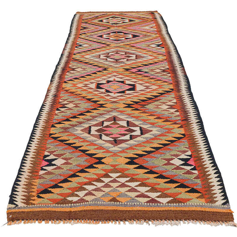 Vintage Anadolu Kilim Yolluk - 93 cm x 304 cm - K0077290