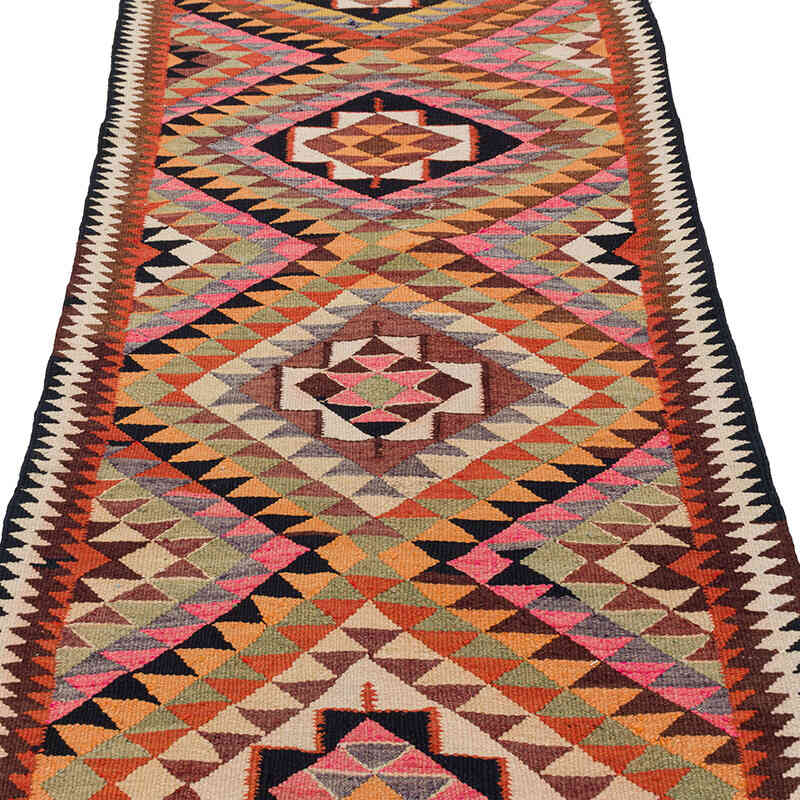 Vintage Anadolu Kilim Yolluk - 93 cm x 304 cm - K0077290