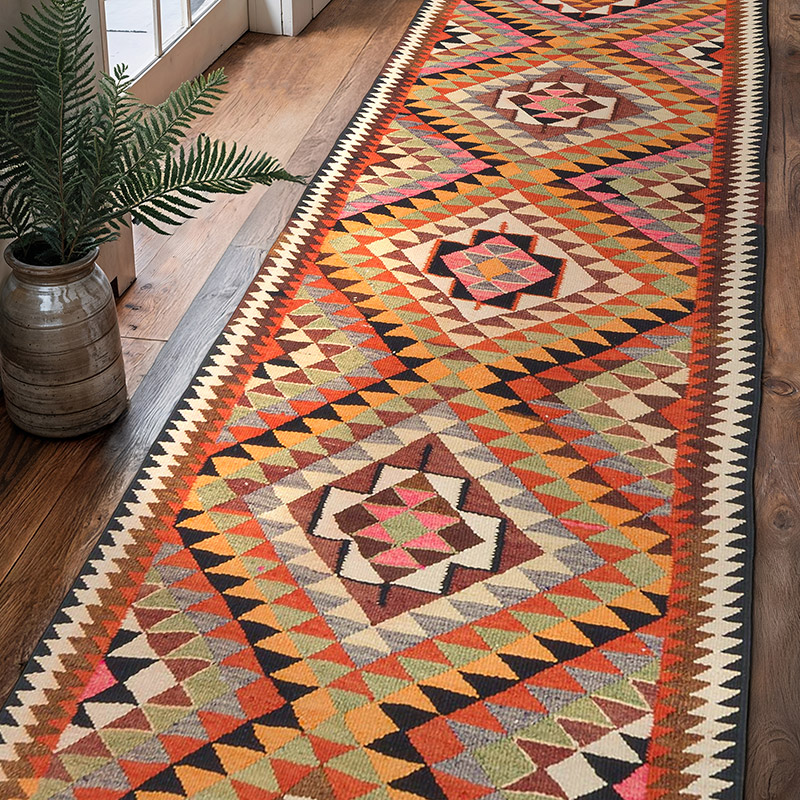 Vintage Anadolu Kilim Yolluk - 93 cm x 304 cm - K0077290