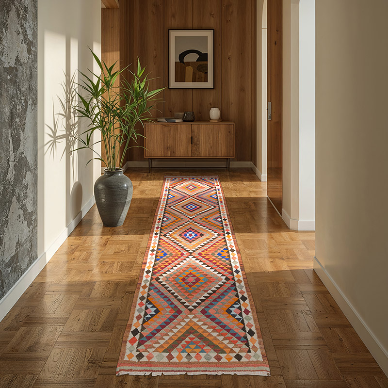 Vintage Anadolu Kilim Yolluk - 87 cm x 290 cm - K0077291