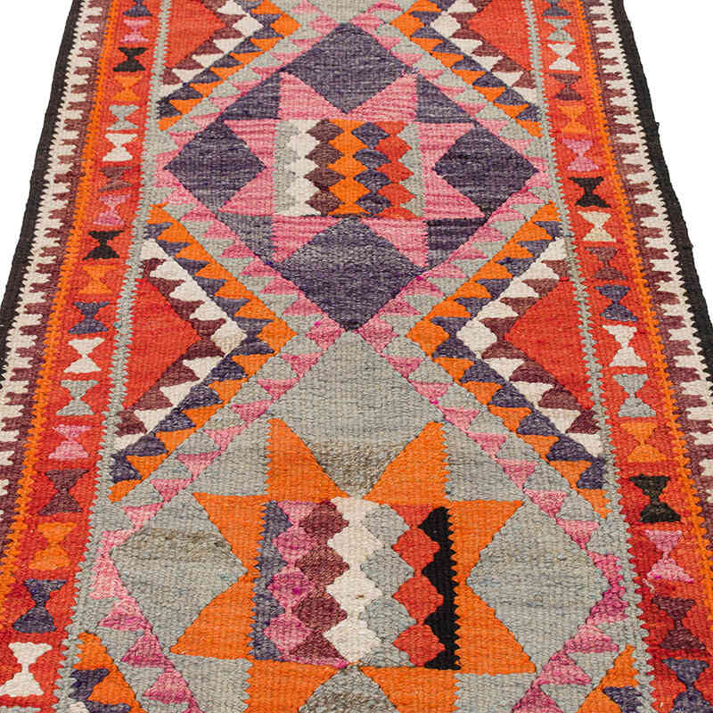 Vintage Tribal Kilim Runner - 3'  x 9' 4" (36" x 112") - K0077293