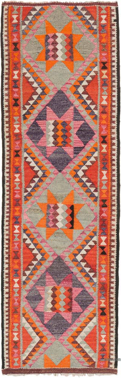 Vintage Tribal Kilim Runner - 3'  x 9' 4" (36" x 112")