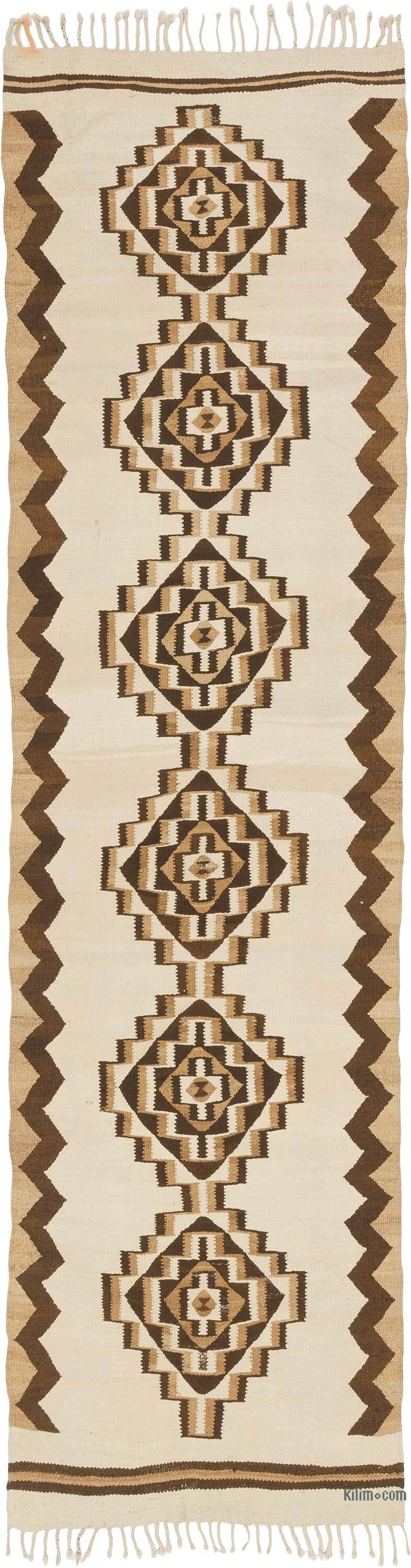 Alfombra Kilim Tribal Vintage - 96 cm x 352 cm - K0077297