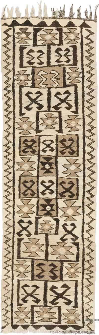 Vintage Anadolu Kilim Yolluk - 90 cm x 280 cm