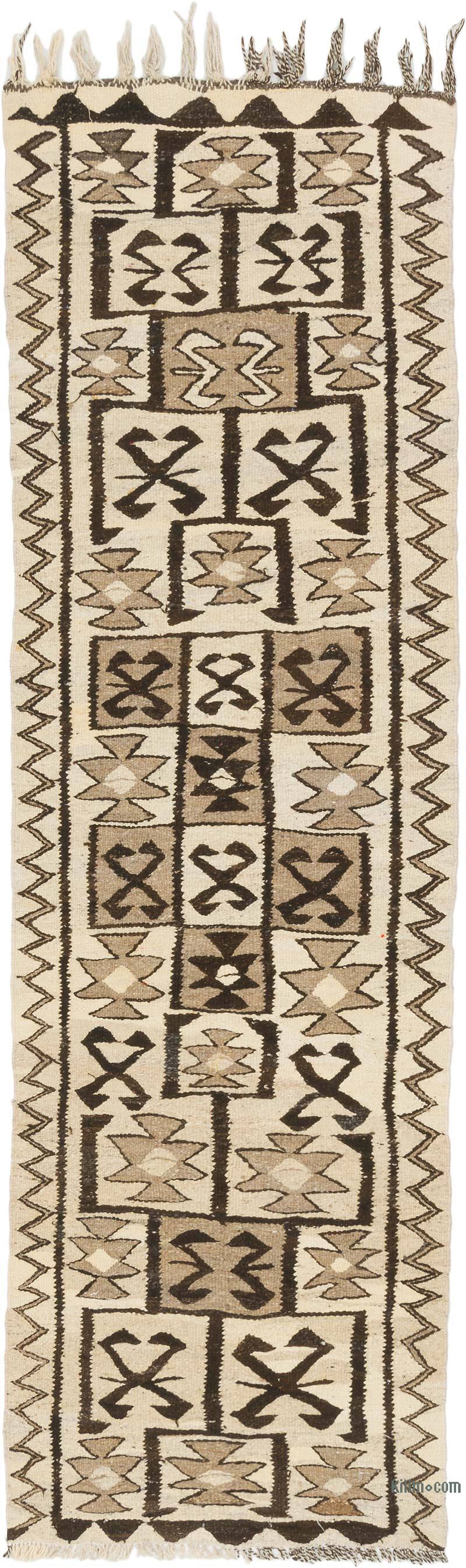 Vintage Anadolu Kilim Yolluk - 90 cm x 280 cm - K0077299