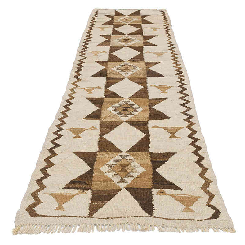 Vintage Tribal Kilim Runner - 2' 8" x 9' 4" (32" x 112") - K0077303