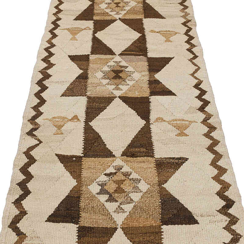 Vintage Tribal Kilim Runner - 2' 8" x 9' 4" (32" x 112") - K0077303