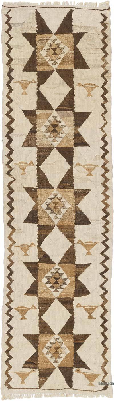 Vintage Tribal Kilim Runner - 2' 8" x 9' 4" (32" x 112")