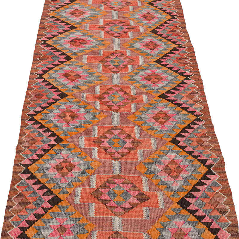 Vintage Tribal Kilim Runner - 2' 7" x 9' 3" (31" x 111") - K0077305