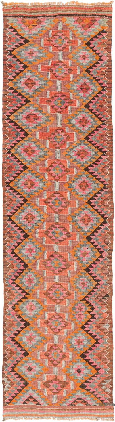 Vintage Tribal Kilim Runner - 2' 7" x 9' 3" (31" x 111")