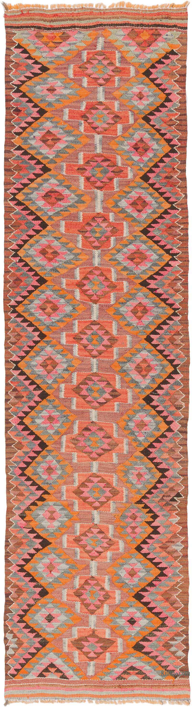 Vintage Tribal Kilim Runner - 2' 7" x 9' 3" (31" x 111") - K0077305