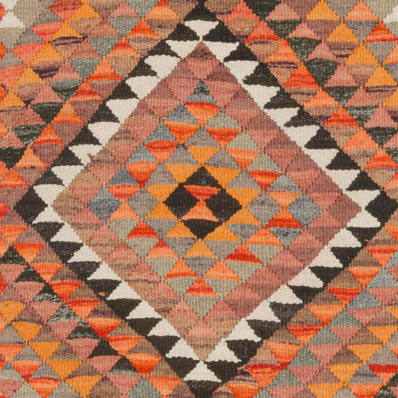 Vintage Tribal Kilim Runner - 3' 1" x 10' 10" (37" x 130") - K0077307