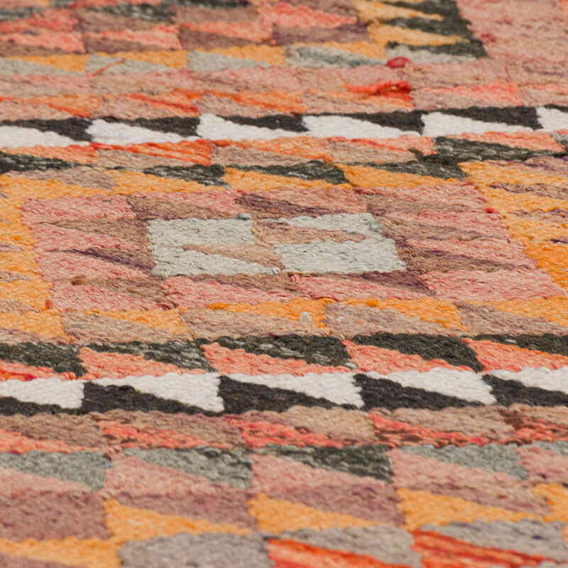 Vintage Tribal Kilim Runner - 3' 1" x 10' 10" (37" x 130") - K0077307