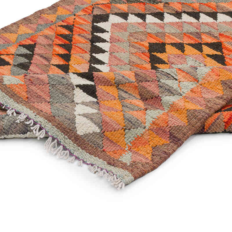 Vintage Tribal Kilim Runner - 3' 1" x 10' 10" (37" x 130") - K0077307